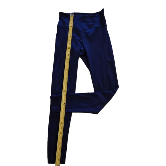 Girlfriend Collective Navy Blue High Rise Full Length Leggings - Size S - Picture 4 of 7